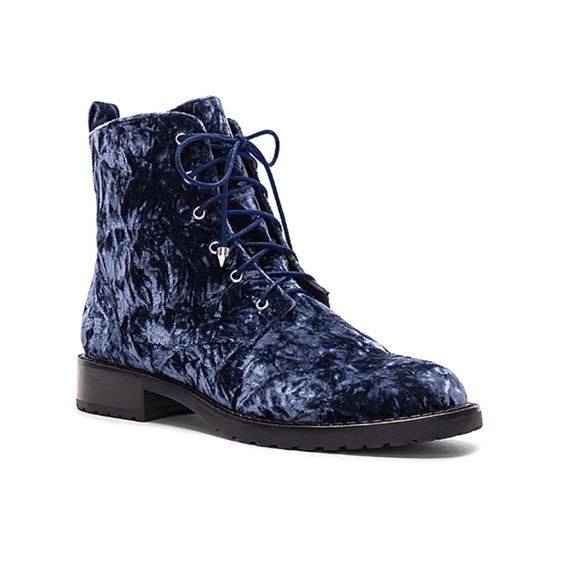Rebecca Minkoff Gerry Boot moon crushed velvet - Picture 3 of 6